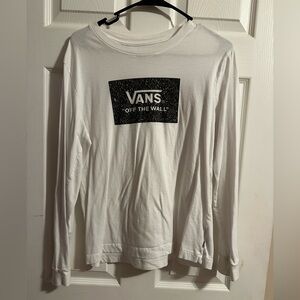 Vans White Long Sleeve Shirt
